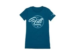 Felt Bicycles Script Deep Teal T-Shirt | Women's