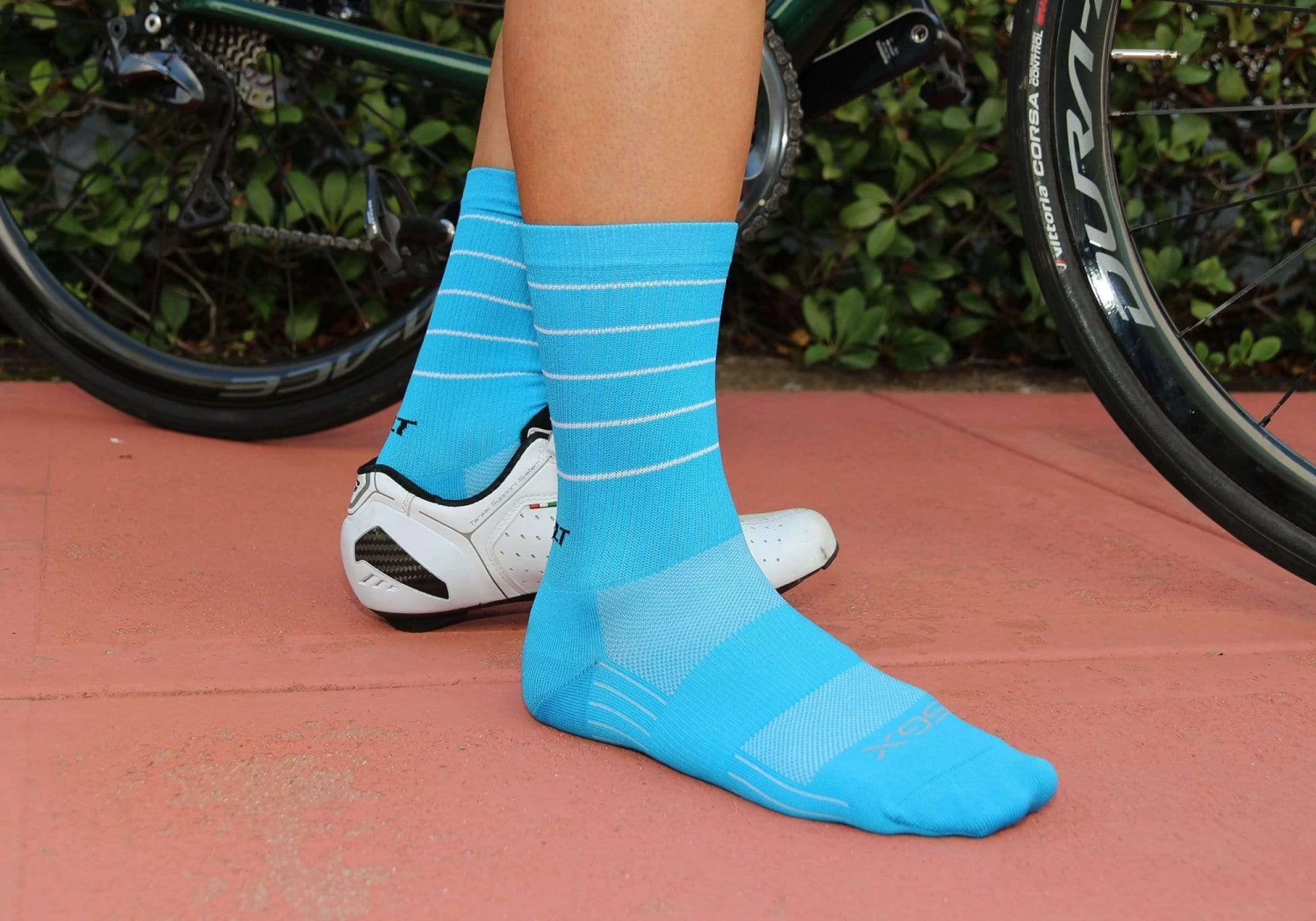 Felt Bicycles Felt 6" Socks - Hi-Vis Blue